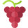 icône de grappe de raisin rouge symbolisant le cépage du vin